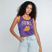 Women's Hype and Vice  Purple Phoenix Suns Cropped Basketball Scoop Neck Tank Top