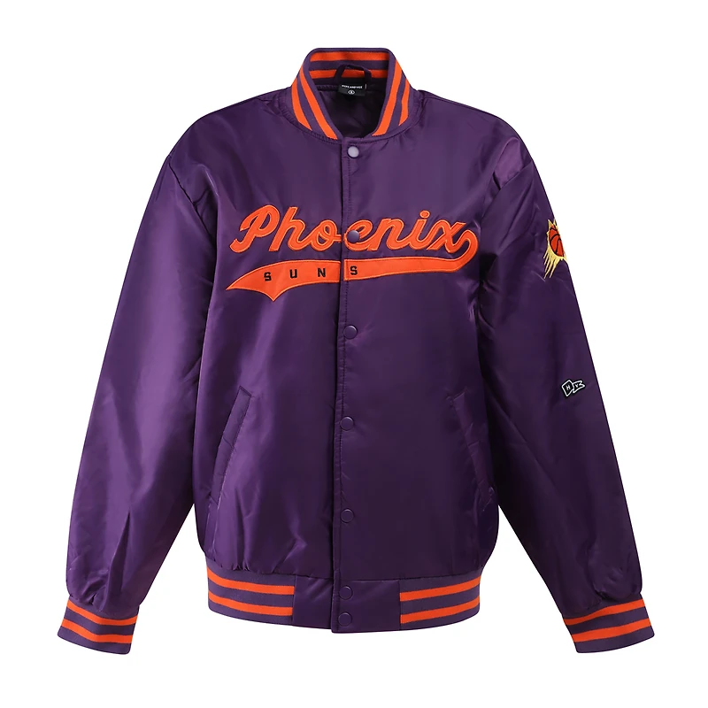 Veste universitaire à boutons-pression pour femmes Hype and Vice Purple Phoenix Suns