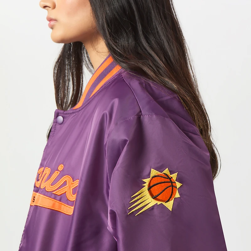 Women's Hype and Vice  Purple Phoenix Suns Full-Snap Varsity Jacket