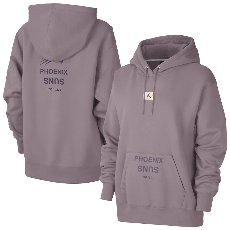 Sweat à capuche Jordan Brand Purple Phoenix Suns Courtside Statement Edition Premium pour femme