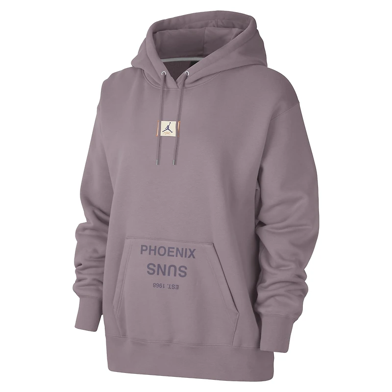 Sweat à capuche Jordan Brand Purple Phoenix Suns Courtside Statement Edition Premium pour femme