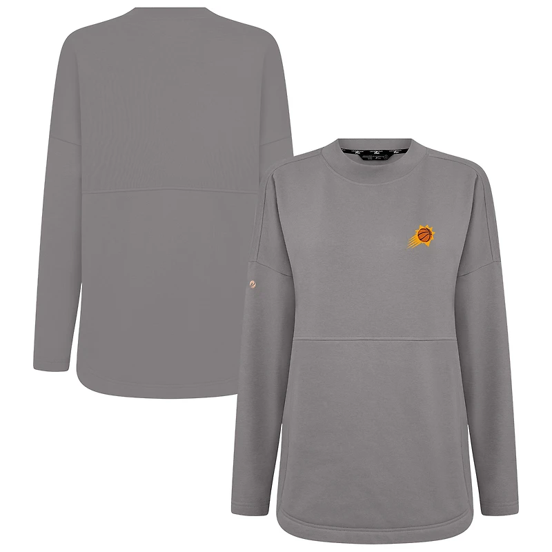 Women's Levelwear Gray Phoenix Suns Beaudry Pullover Sweatshirt