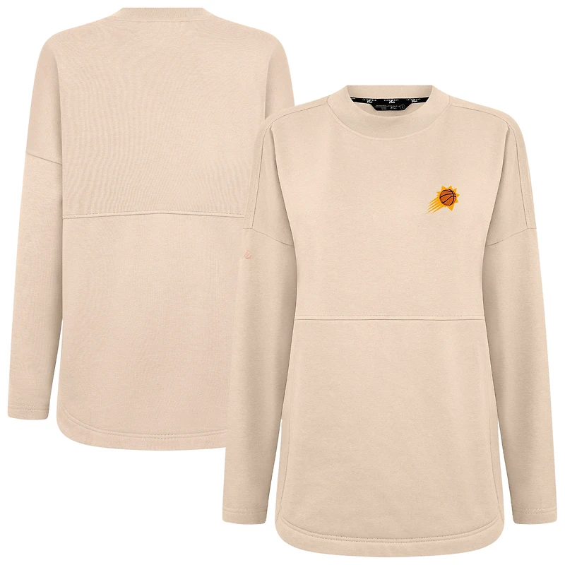 Women's Levelwear Khaki Phoenix Suns Beaudry Pullover Sweatshirt