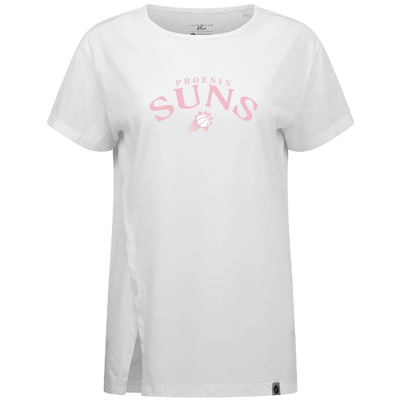T-shirt blanc pour femme Levelwear Phoenix Suns, motif Influx Arch, la fête des Mères