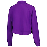 Women's Lusso Purple Phoenix Suns Maddie & Matildas Raglan Tri-Blend Pullover Hoodie Jogger Pants Set