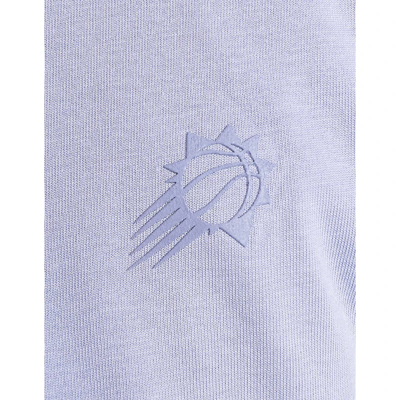 Women's Lusso Purple Phoenix Suns Nola Faded Tonal Cropped T-Shirt