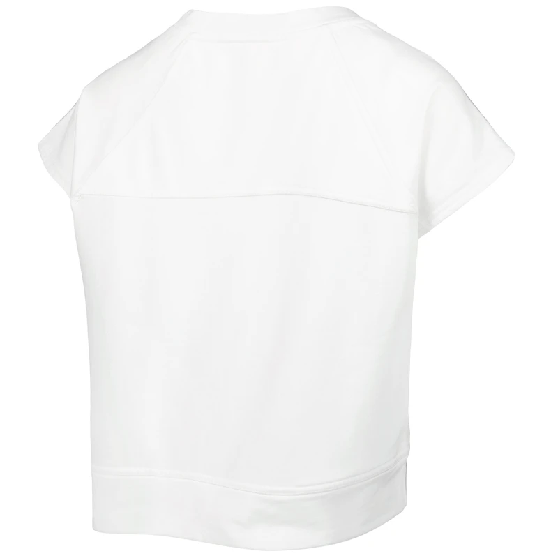 Sweat-shirt court Phoenix Suns Margot à manches courtes pour femme Lusso White