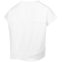 Sweat-shirt court Phoenix Suns Margot à manches courtes pour femme Lusso White
