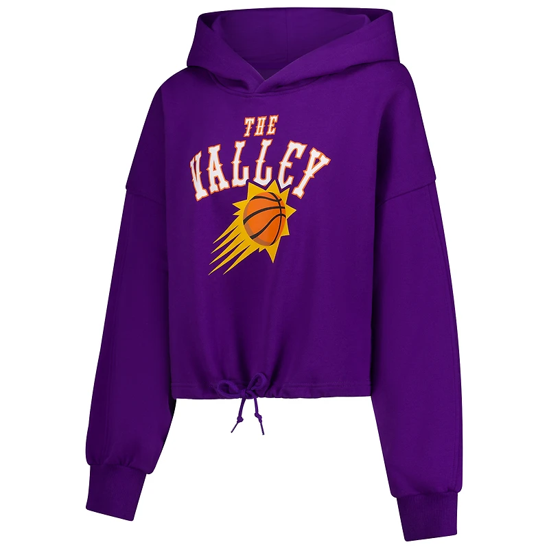 Women's New Era Purple Phoenix Suns 2024/25 City Edition Cropped Pullover Hoodie