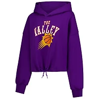 Women's New Era Purple Phoenix Suns 2024/25 City Edition Cropped Pullover Hoodie