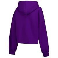 Sweat à capuche court New Era pour femme, violet, Phoenix Suns, édition City 2024/25