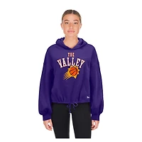 Sweat à capuche court New Era pour femme, violet, Phoenix Suns, édition City 2024/25