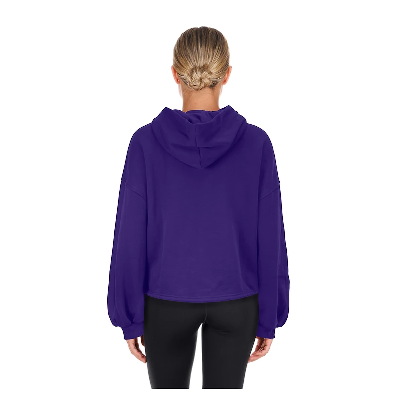 Women's New Era Purple Phoenix Suns 2024/25 City Edition Cropped Pullover Hoodie