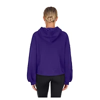 Women's New Era Purple Phoenix Suns 2024/25 City Edition Cropped Pullover Hoodie