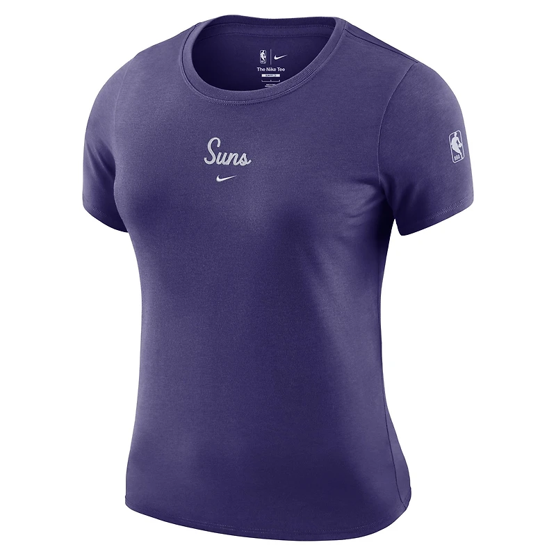 T-shirt court Nike violet Phoenix Suns Courtside pour femme