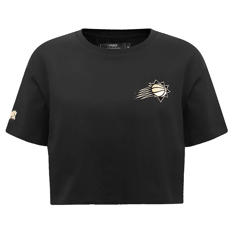 Women's Pro Standard Black Phoenix Suns Holiday Glam Boxy T-Shirt