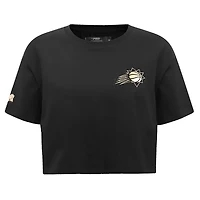 Women's Pro Standard Black Phoenix Suns Holiday Glam Boxy T-Shirt