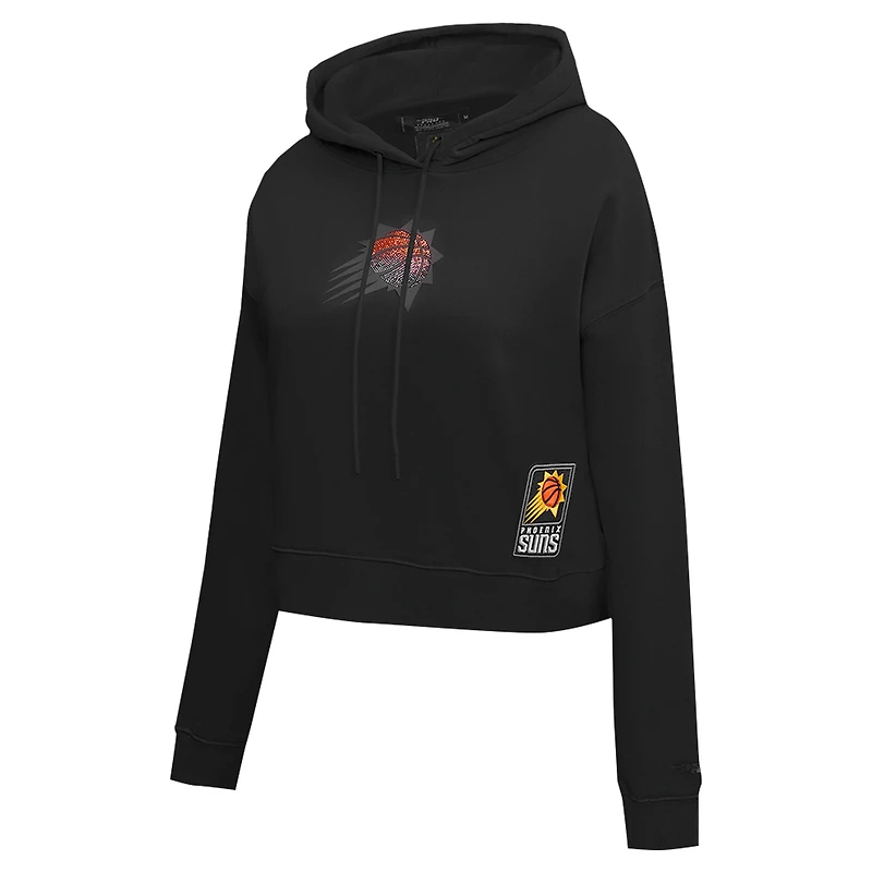 Sweat à capuche court Pro Standard pour femme Phoenix Suns Jewels Black