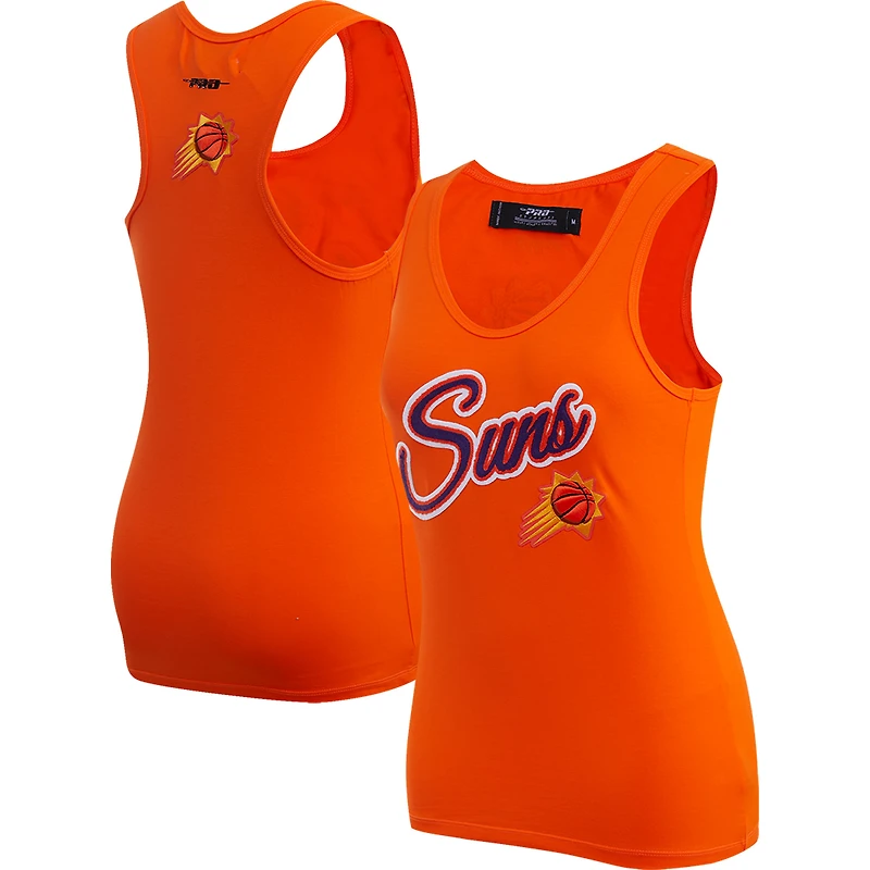 Women's Pro Standard Orange Phoenix Suns Script Tank Top