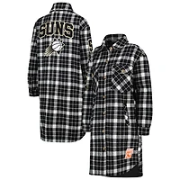 Veste boutonnée à carreaux Pro Standard pour femmes, blanc/noir, Phoenix Suns Prep