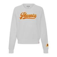 Women's Sportiqe Gray Phoenix Suns Genuine Issue Collection Ashlyn Raglan Sweatshirt