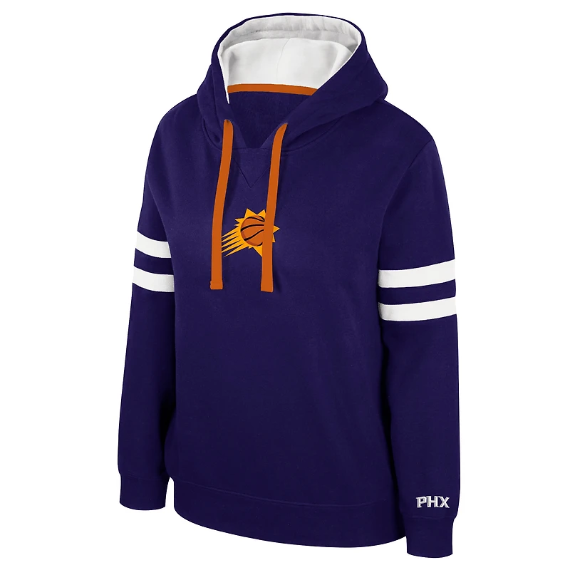 Women's Stadium Essentials Purple Phoenix Suns Road Game Pullover Hoodie