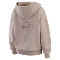 Pull ras du cou délavé beige Phoenix Suns pour femme par Erin Andrews