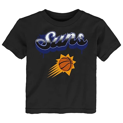 Youth  Black Phoenix Suns Bubbly Script T-Shirt