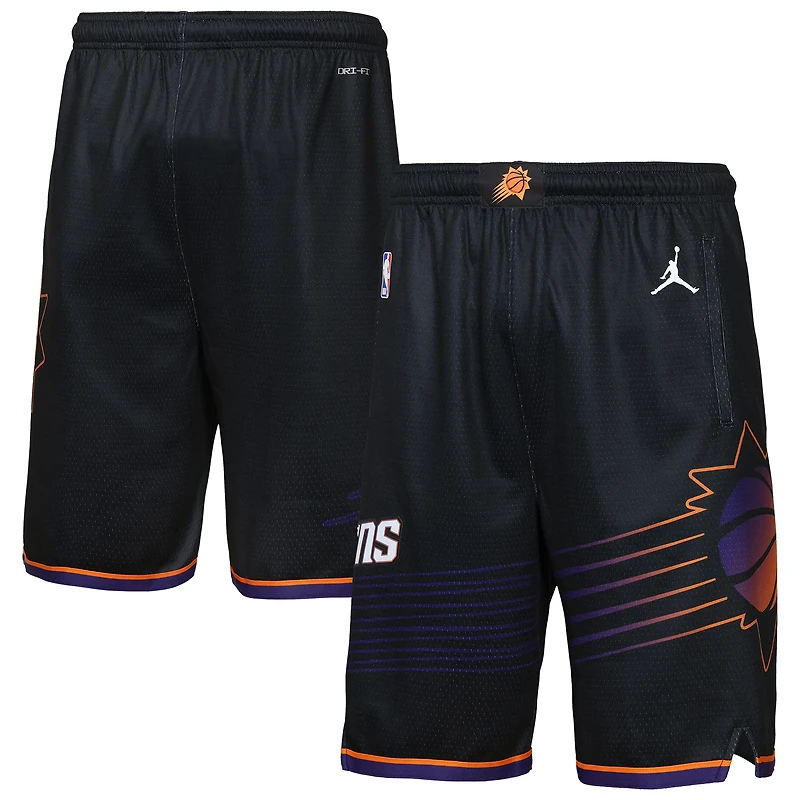 Youth Jordan Brand Black Phoenix Suns Statement Edition Swingman Dri-FIT Shorts
