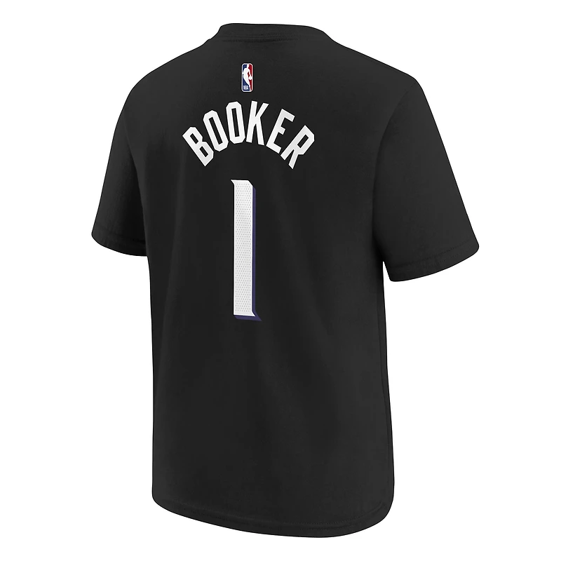 T-shirt Jordan Brand Devin Booker noir pour jeune, avec nom et numéro des Phoenix Suns - Édition Statement
