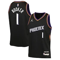 Maillot Swingman Jordan Brand Devin Booker noir pour jeune des Phoenix Suns - Édition Statement