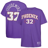 Youth Mitchell & Ness Amar'e Stoudemire Purple Phoenix Suns Hardwood Classics Name Number T-Shirt