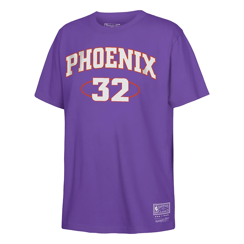 Youth Mitchell & Ness Amar'e Stoudemire Purple Phoenix Suns Hardwood Classics Name Number T-Shirt