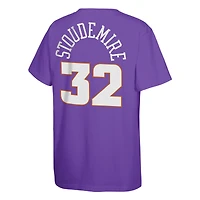 Youth Mitchell & Ness Amar'e Stoudemire Purple Phoenix Suns Hardwood Classics Name Number T-Shirt