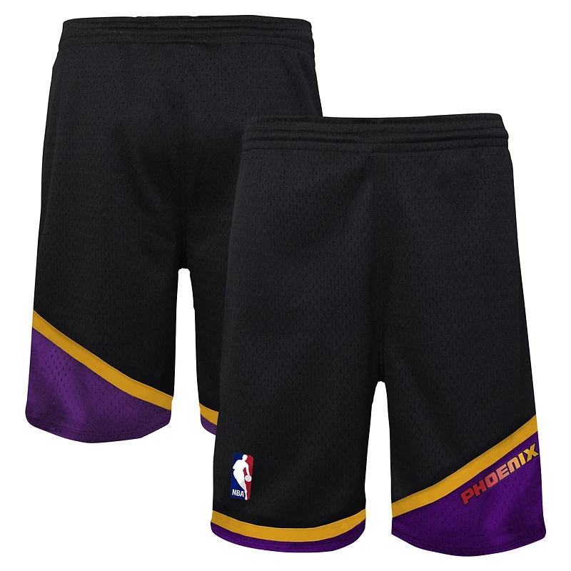 Youth Mitchell & Ness Black Phoenix Suns Hardwood Classics Swingman Shorts