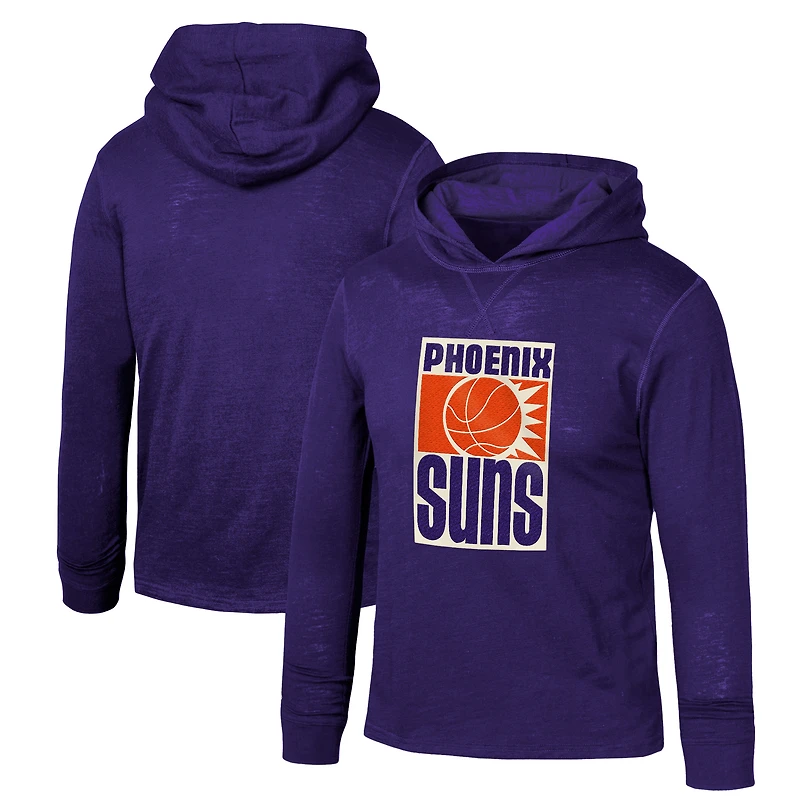 Youth Mitchell & Ness Purple Phoenix Suns Hardwood Classics Legendary Slub Lightweight Pullover Hoodie