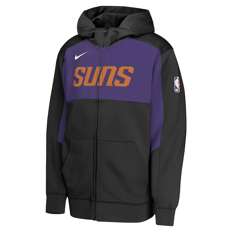 Youth Nike Black/Purple Phoenix Suns Authentic On-Court Showtime Performance Full-Zip Hoodie