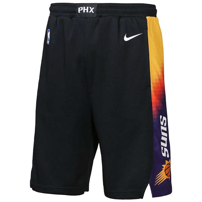 Short de performance Nike Swingman City Edition 2025/26 pour jeunes, noir, Phoenix Suns