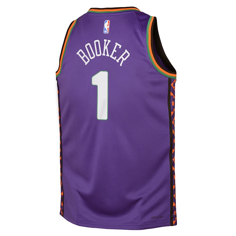 Maillot de joueur Nike Devin Booker Purple Phoenix Suns 2024/25 Swingman pour jeune - Édition City