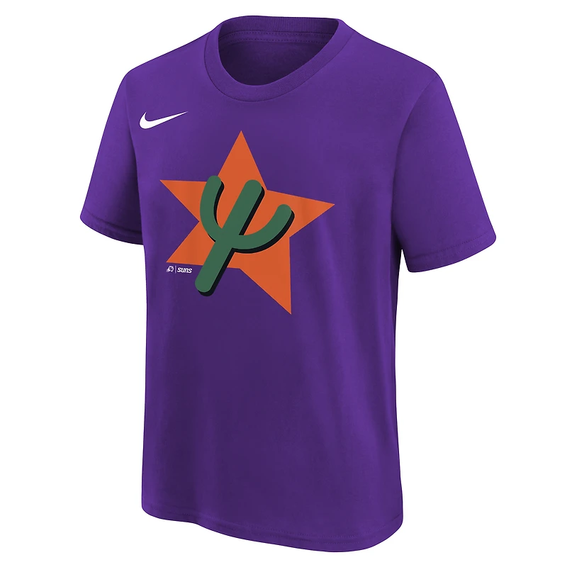 Youth Nike  Purple Phoenix Suns 2025/26 City Edition Essential Logo T-Shirt