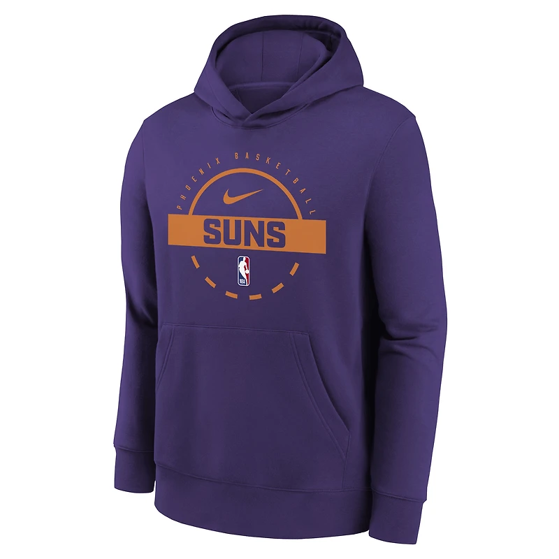 Sweat à capuche d'entraînement Nike Purple Phoenix Suns 2025/26 Club Fleece pour jeune