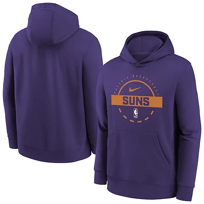 Sweat à capuche d'entraînement Nike Purple Phoenix Suns 2025/26 Club Fleece pour jeune