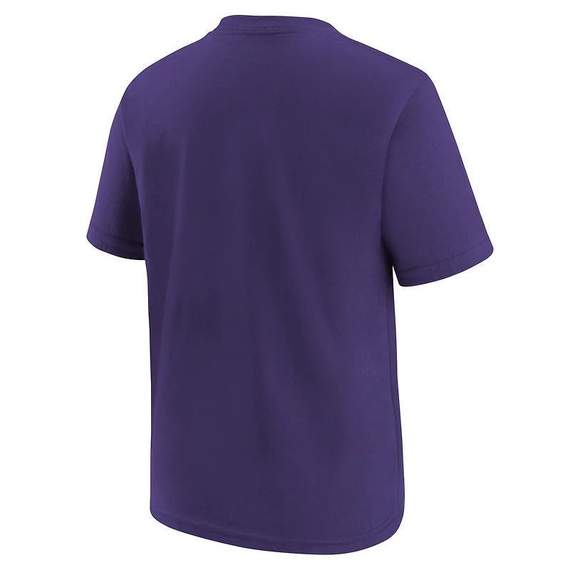 Youth Nike Purple Phoenix Suns Team Essential Logo T-Shirt