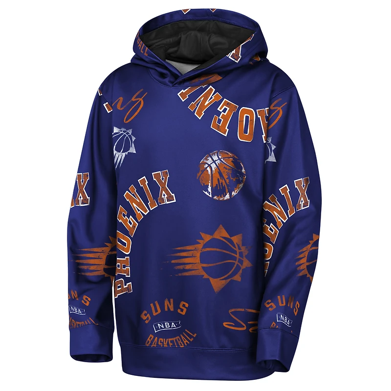 Youth Outerstuff Purple Phoenix Suns Moving Violation Hoodie