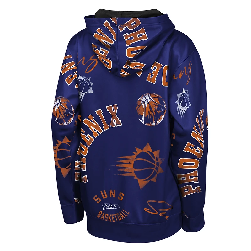 Youth Outerstuff Purple Phoenix Suns Moving Violation Hoodie