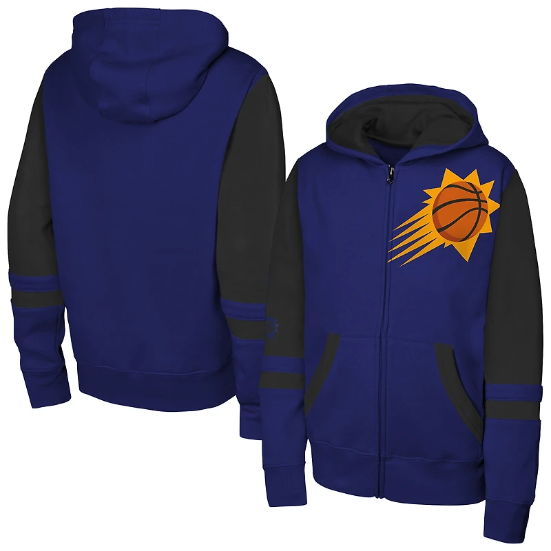 Youth Outerstuff  Purple Phoenix Suns Straight to the League Full-Zip Hoodie