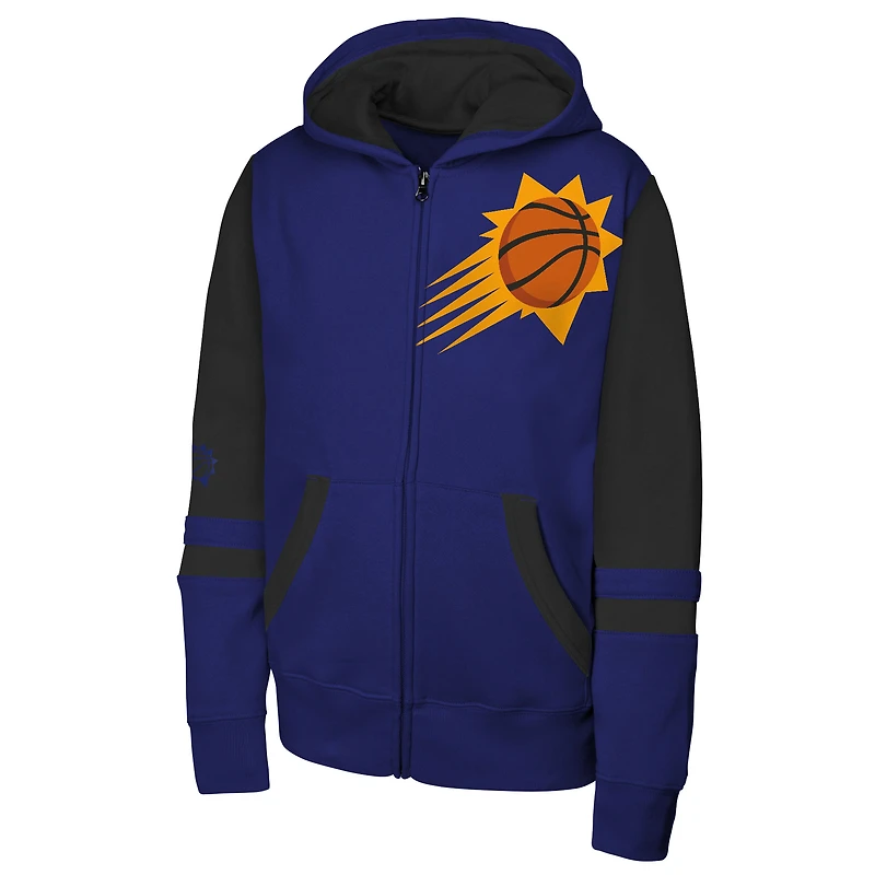 Sweat à capuche zippé violet Phoenix Suns pour jeunes Outerstuff