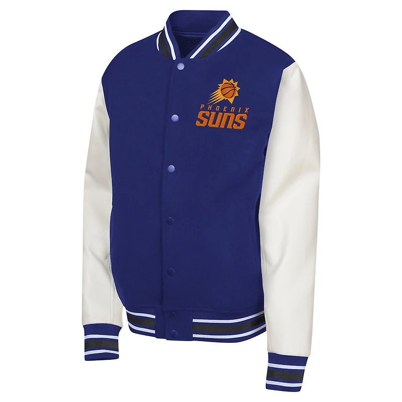 Veste universitaire True Team violette pour jeunes Phoenix Suns