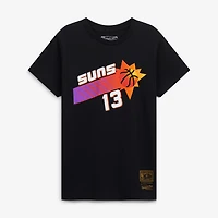 T-shirt avec nom et numéro Steve Nash Phoenix Suns Hardwood Classics noir pour jeune