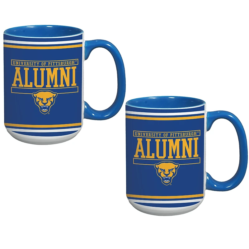 Lot de 2 tasses de 425 ml des anciens des Pitt Panthers